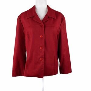 Vintage Allen Solly Red Wool Jacket